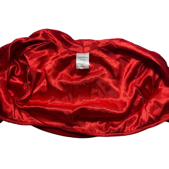 Vintage Playboy Exclusive HALLOWEEN SEXY SCANDALOUS Pirate COSTUME Jacket Red XS - Picture 5 of 11